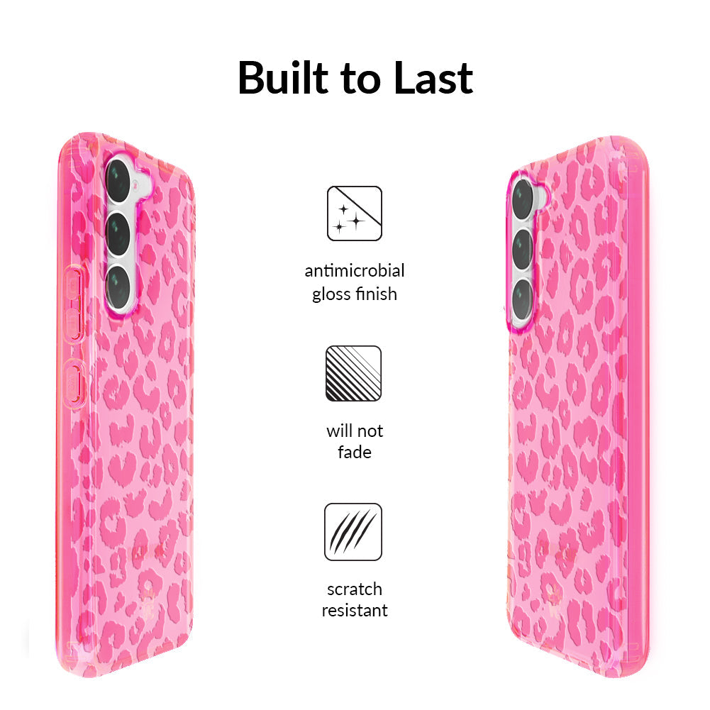 Candy Pink Leopard Samsung Case