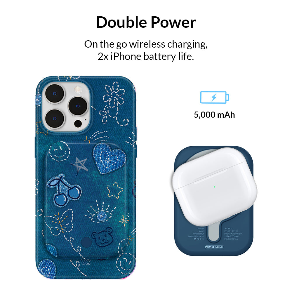Blue Jean Baby MagSafe Battery Power Pack