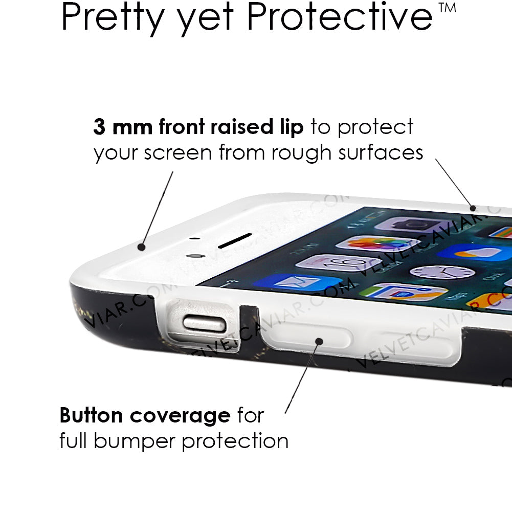 Black & Gold Marble iPhone Case