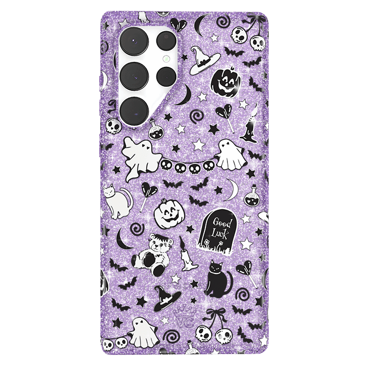 Witchy Lilac Glitter Samsung Case