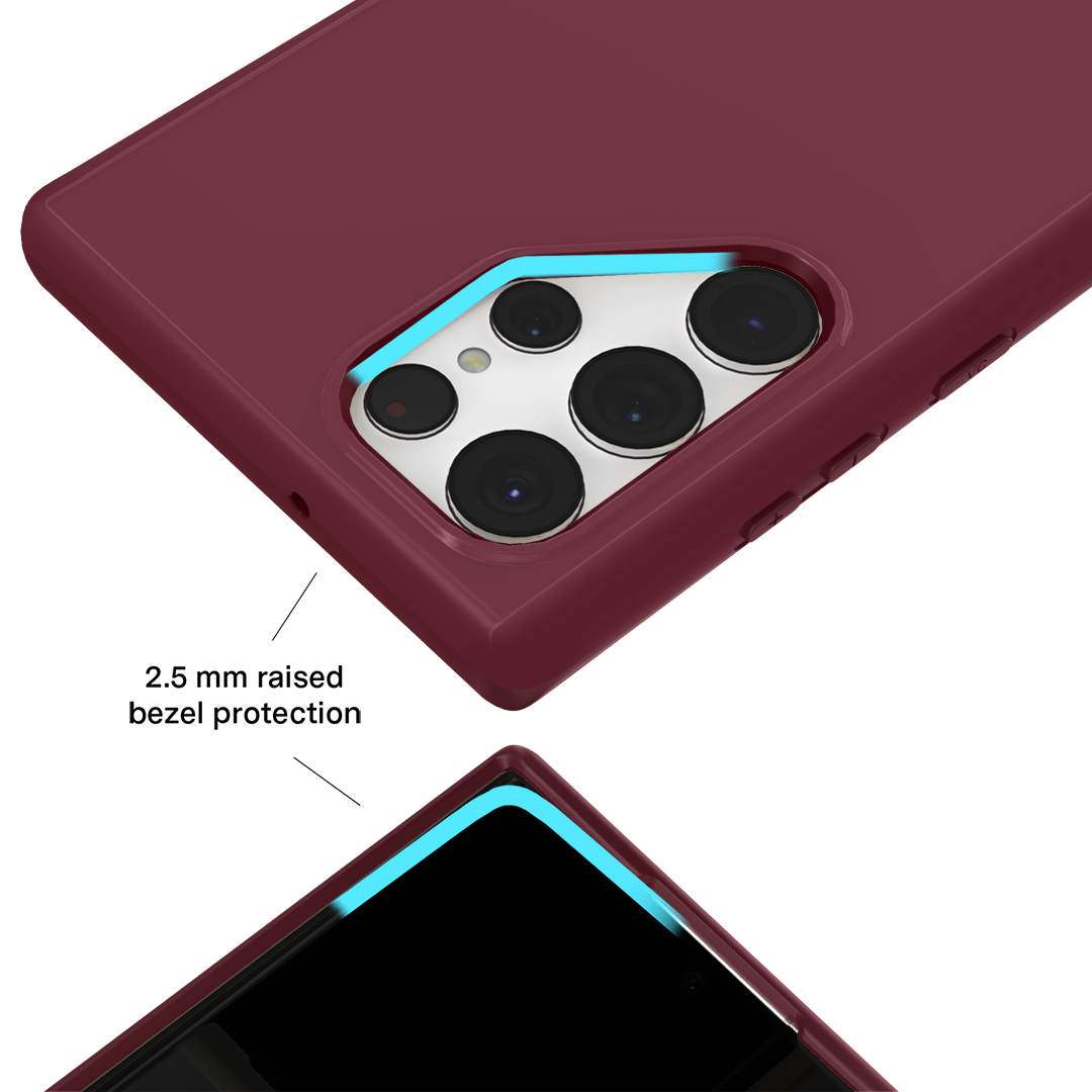 Burgundy 1990 Samsung Case