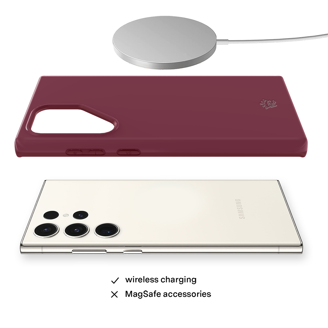 Burgundy 1990 Samsung Case