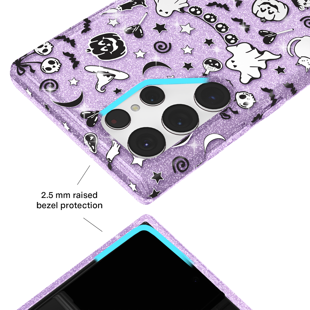 Witchy Lilac Glitter Samsung Case