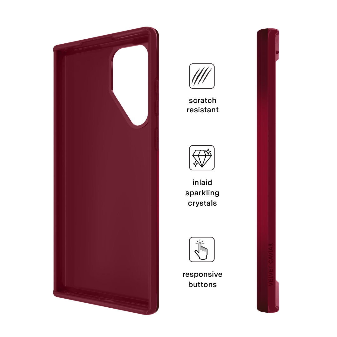 Black Cherry Crystal Samsung Case