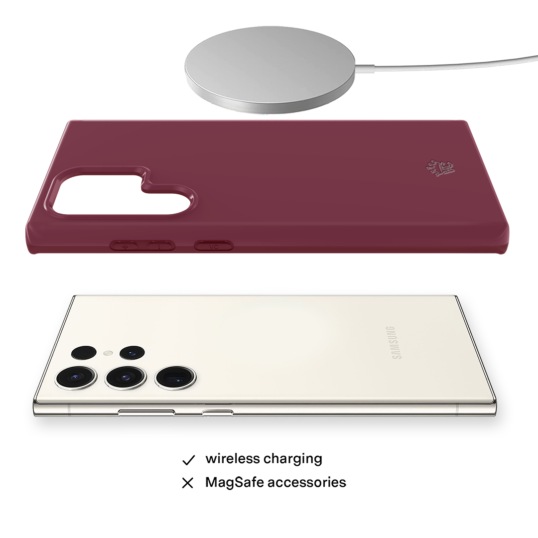 Burgundy 1990 Samsung Case