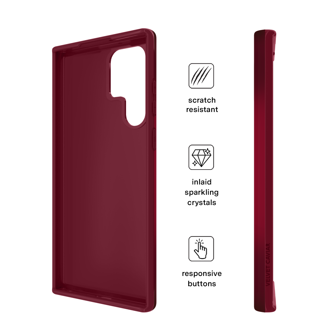 Black Cherry Crystal Samsung Case