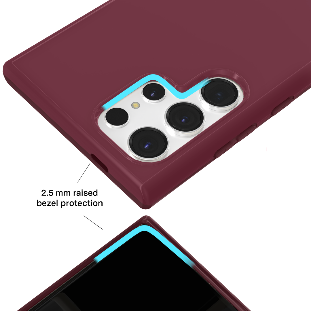 Burgundy 1990 Samsung Case