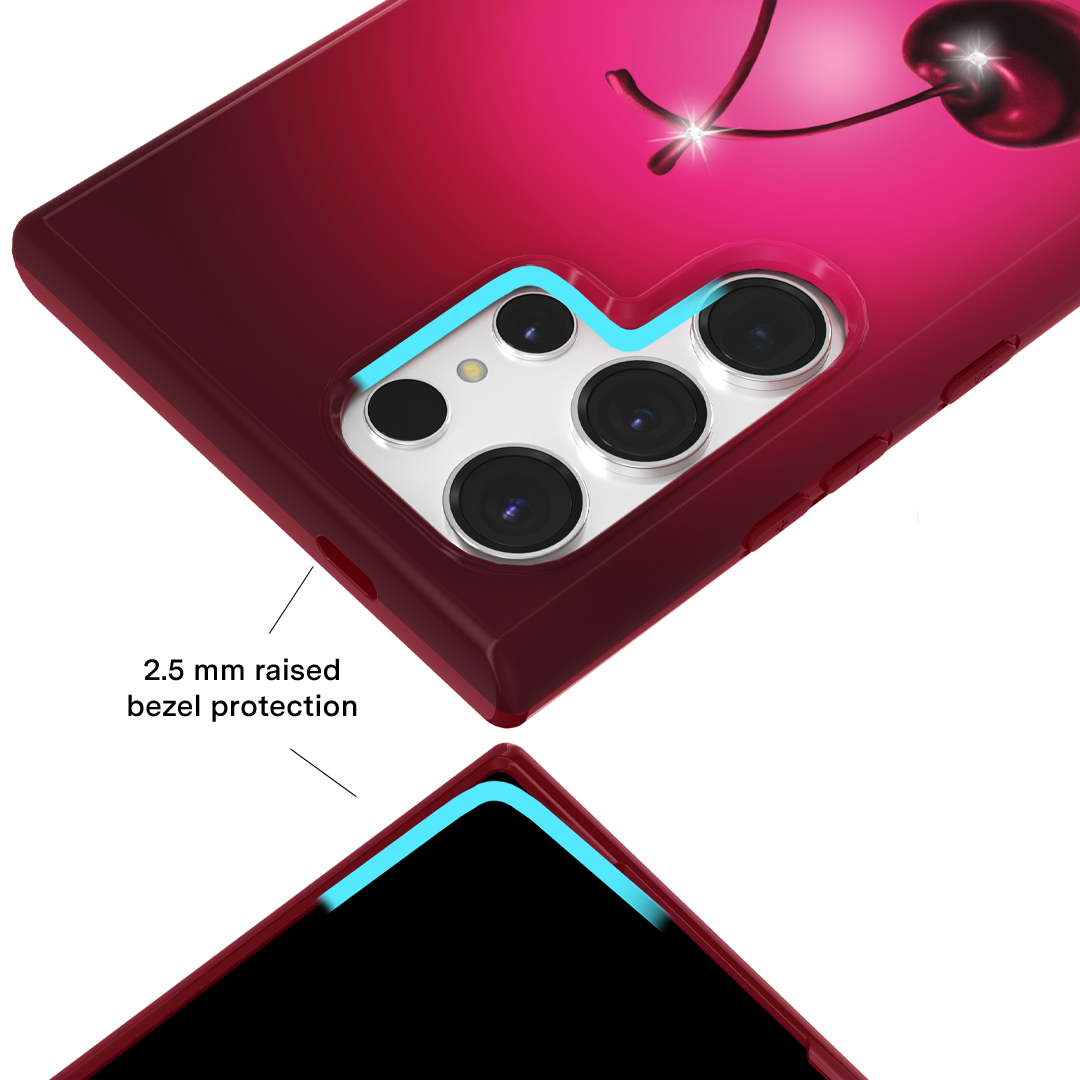 Black Cherry Crystal Samsung Case