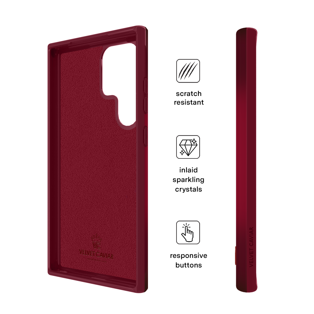 Black Cherry Crystal Samsung Case