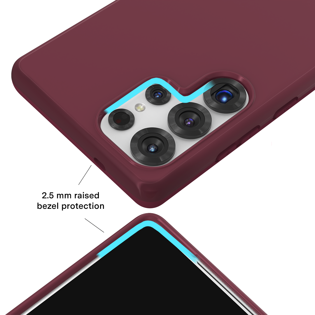 Burgundy 1990 Samsung Case