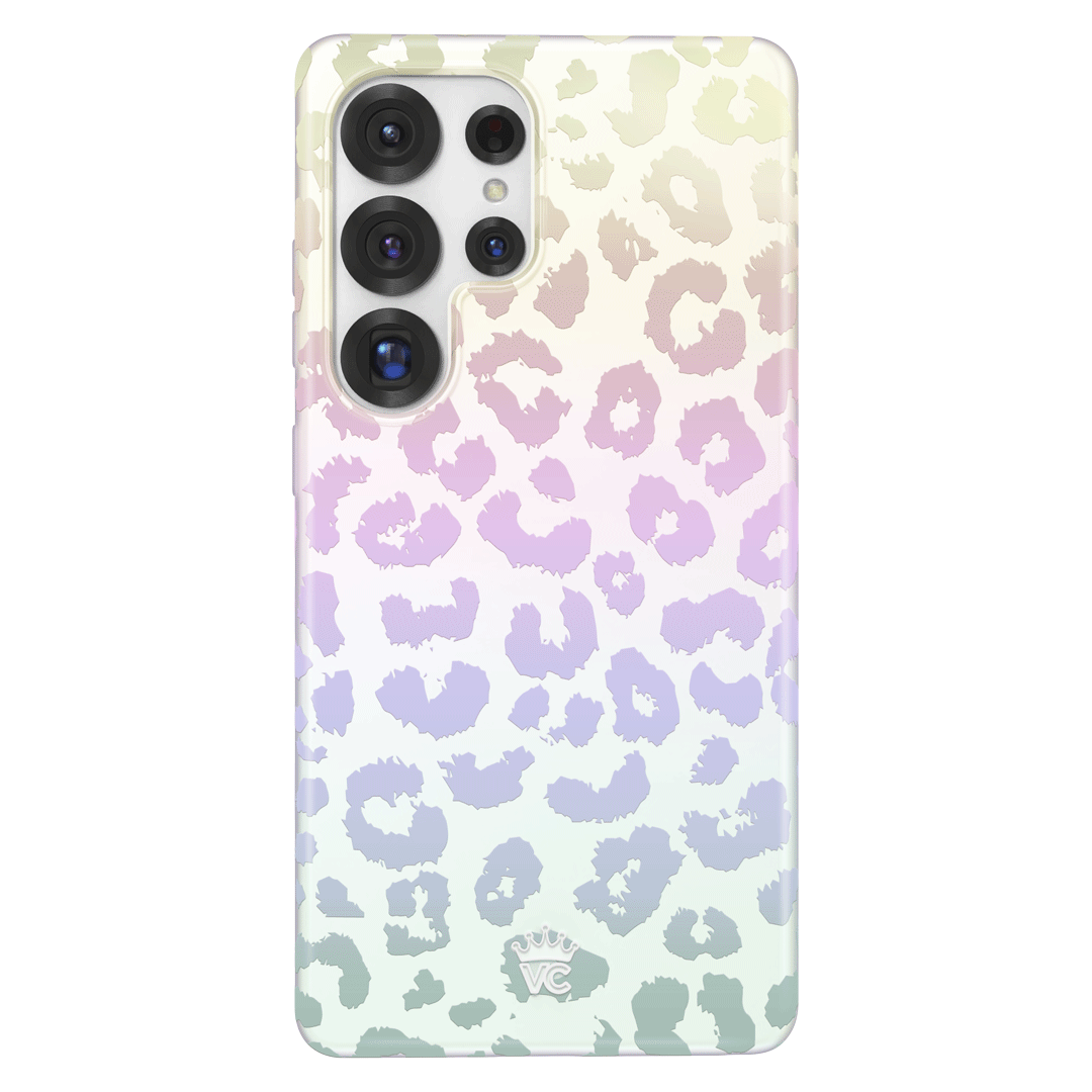 White Opal Leopard Samsung Case
