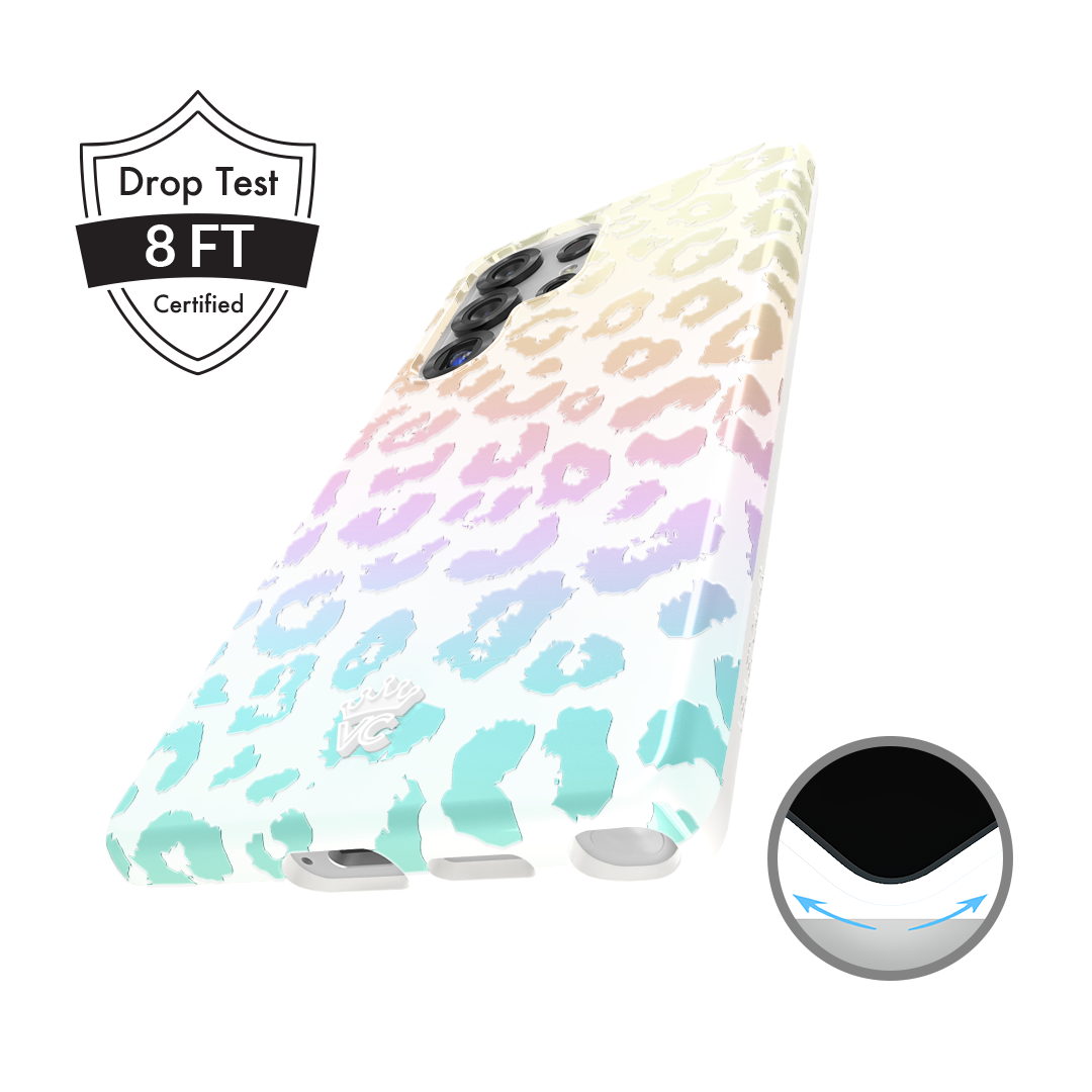 White Opal Leopard Samsung Case