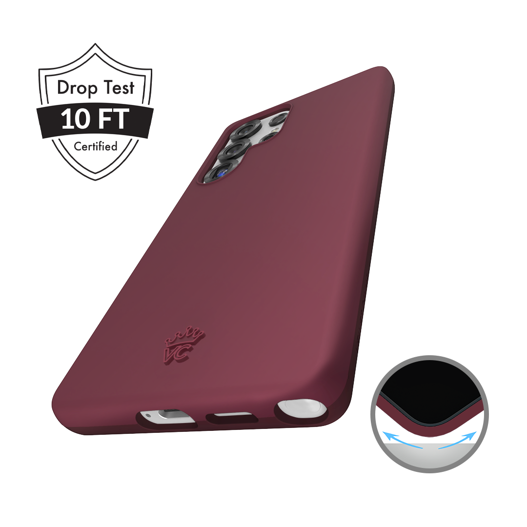 Burgundy 1990 Samsung Case