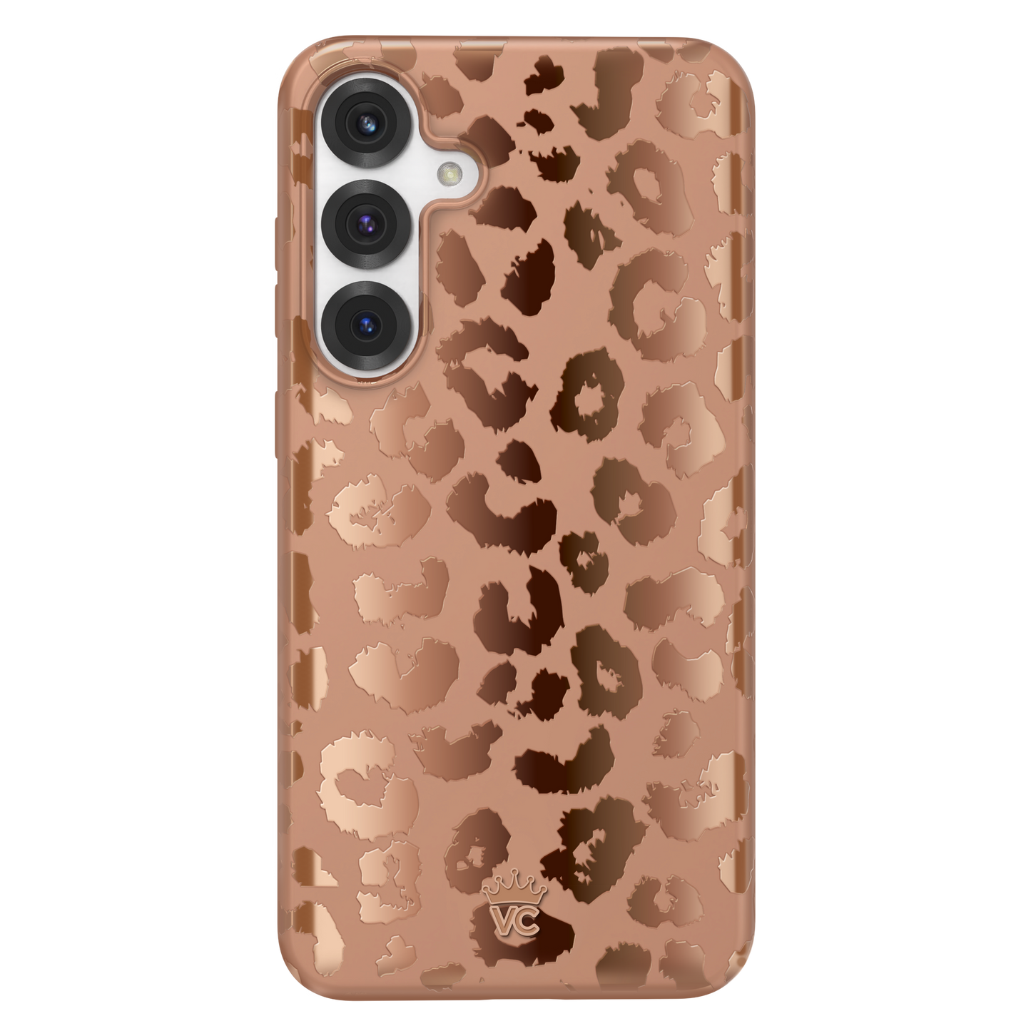 Bronze Chrome Leopard Samsung Case