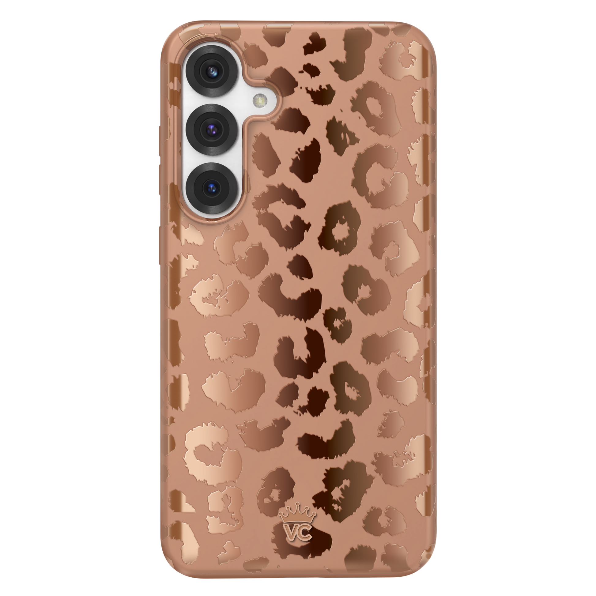Bronze Chrome Leopard Samsung Case