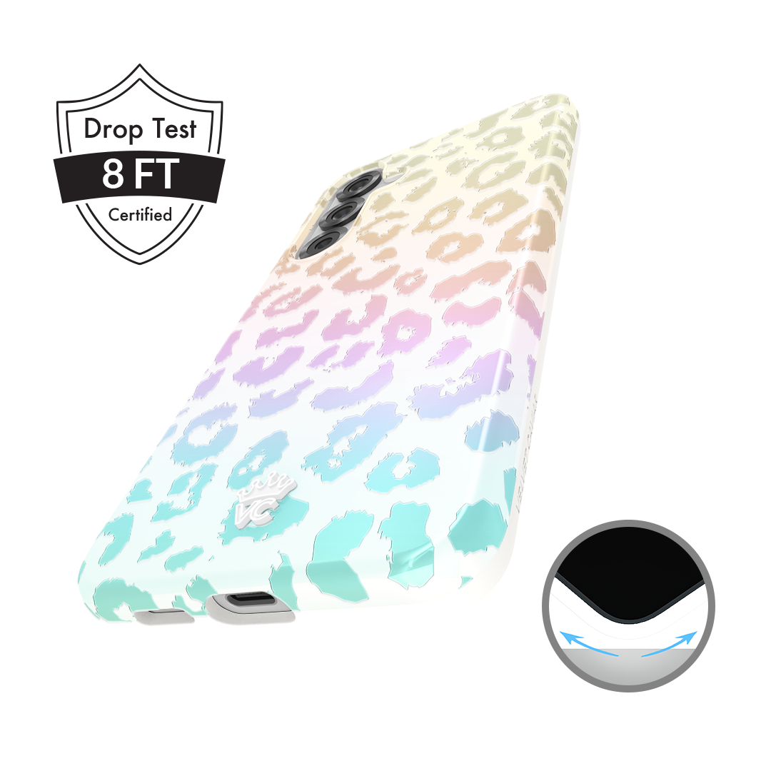 White Opal Leopard Samsung Case