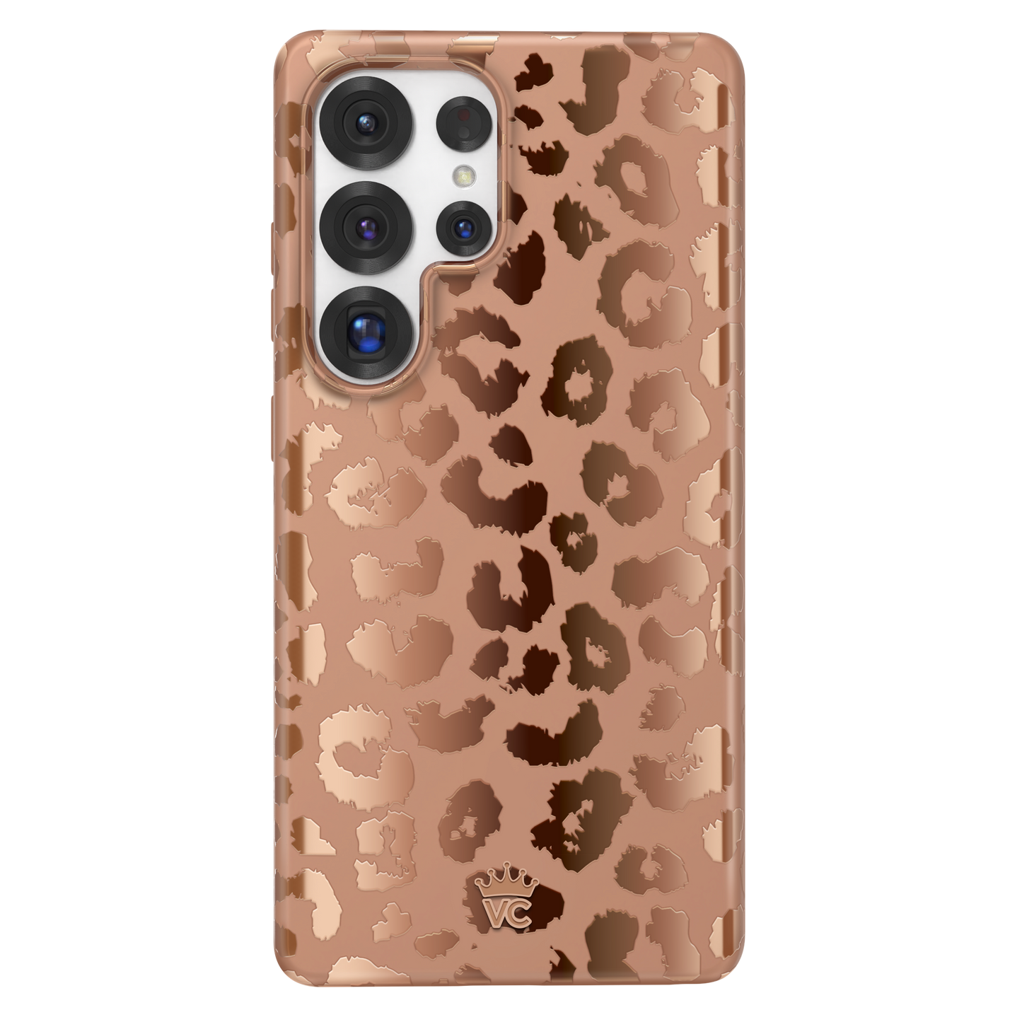 Bronze Chrome Leopard Samsung Case