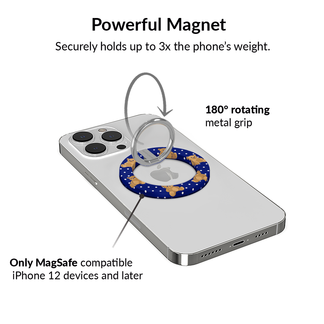 Winter Teddy MagSafe Grip Ring