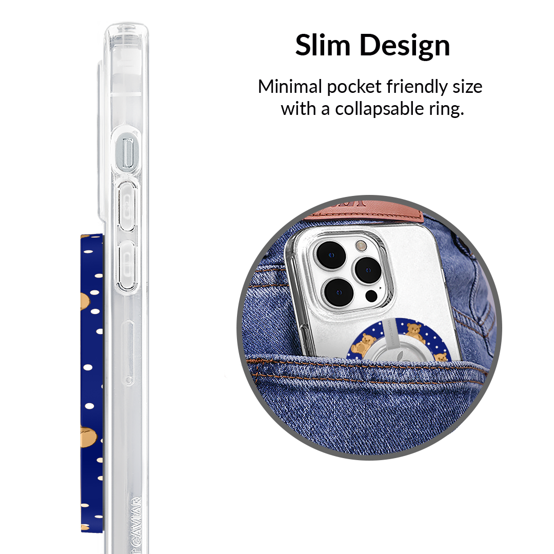 Winter Teddy MagSafe Grip Ring