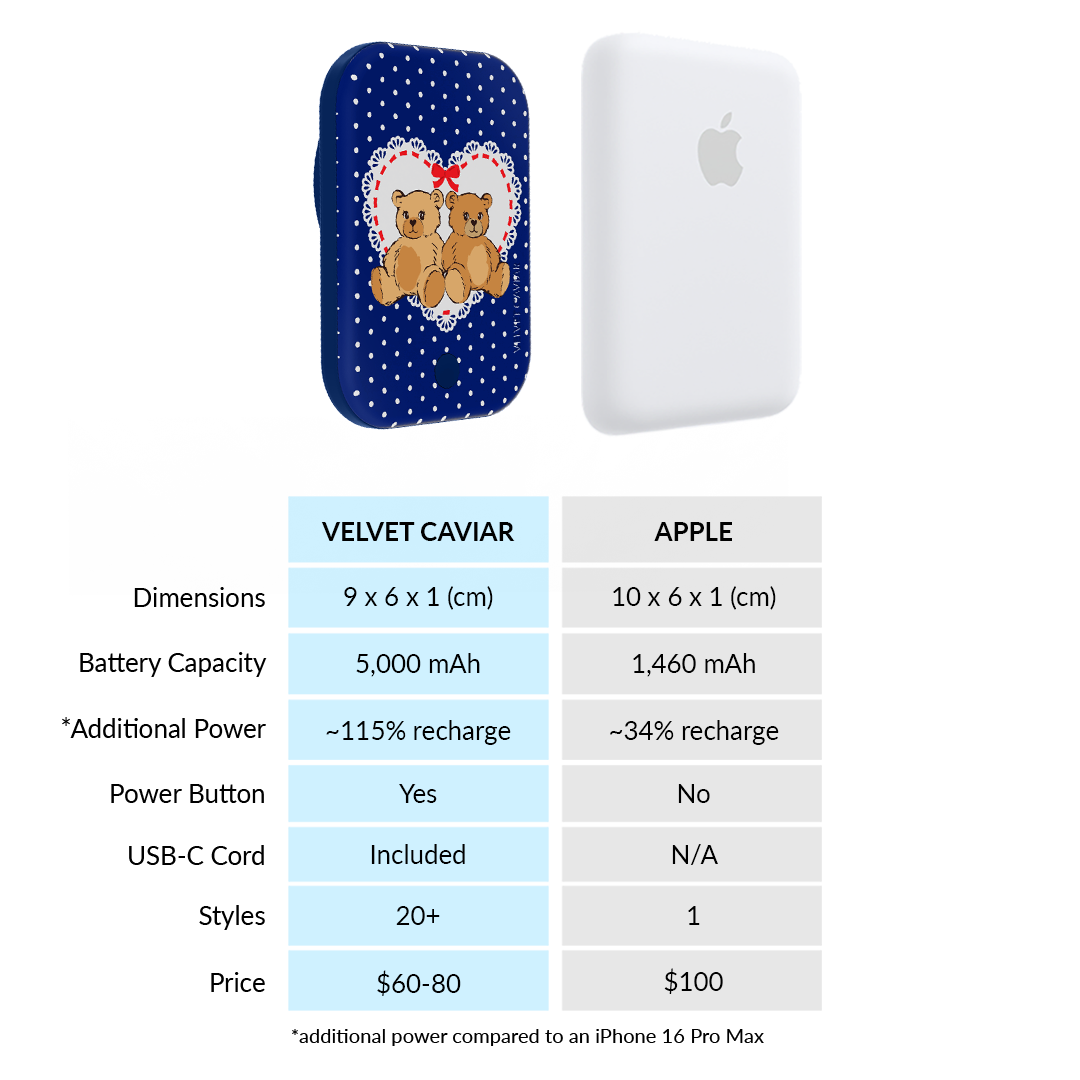 Winter Teddy MagSafe Battery Power Pack