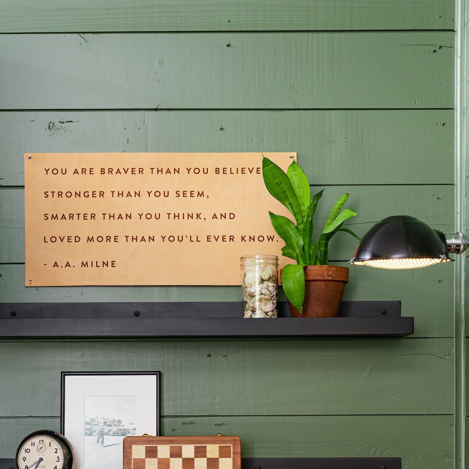 Braver than Leather Sign