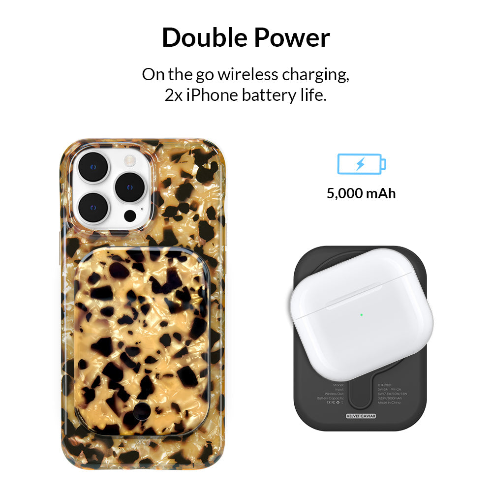 Blonde Tort MagSafe Battery Power Pack