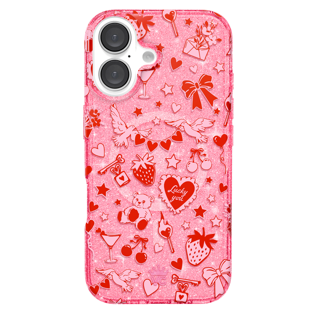 Be Mine Glitter iPhone Case