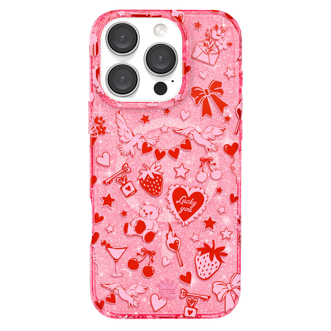 Be Mine Glitter iPhone Case