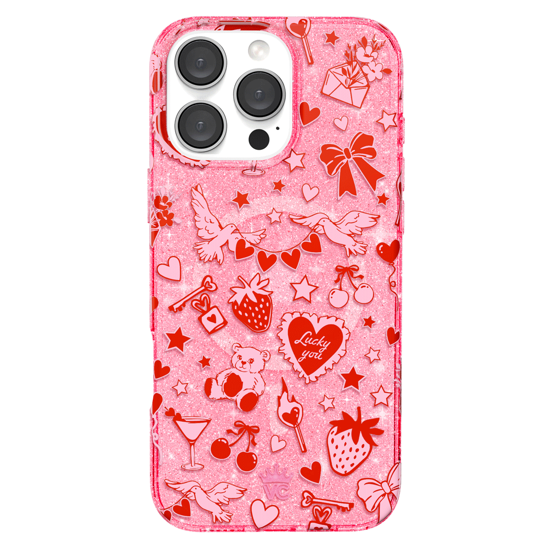 Be Mine Glitter iPhone Case