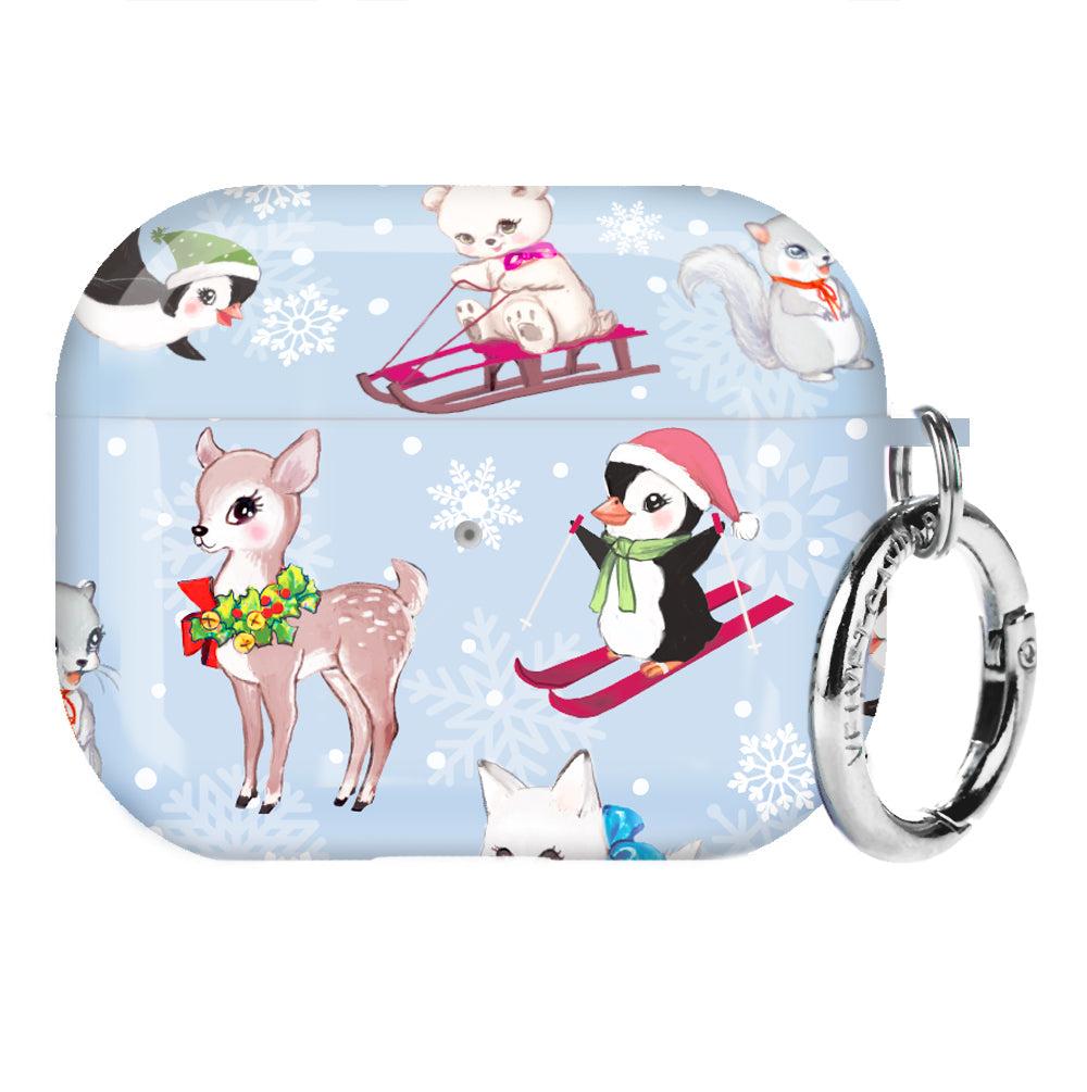 Winter Wonderland Baby Animals AirPod Case