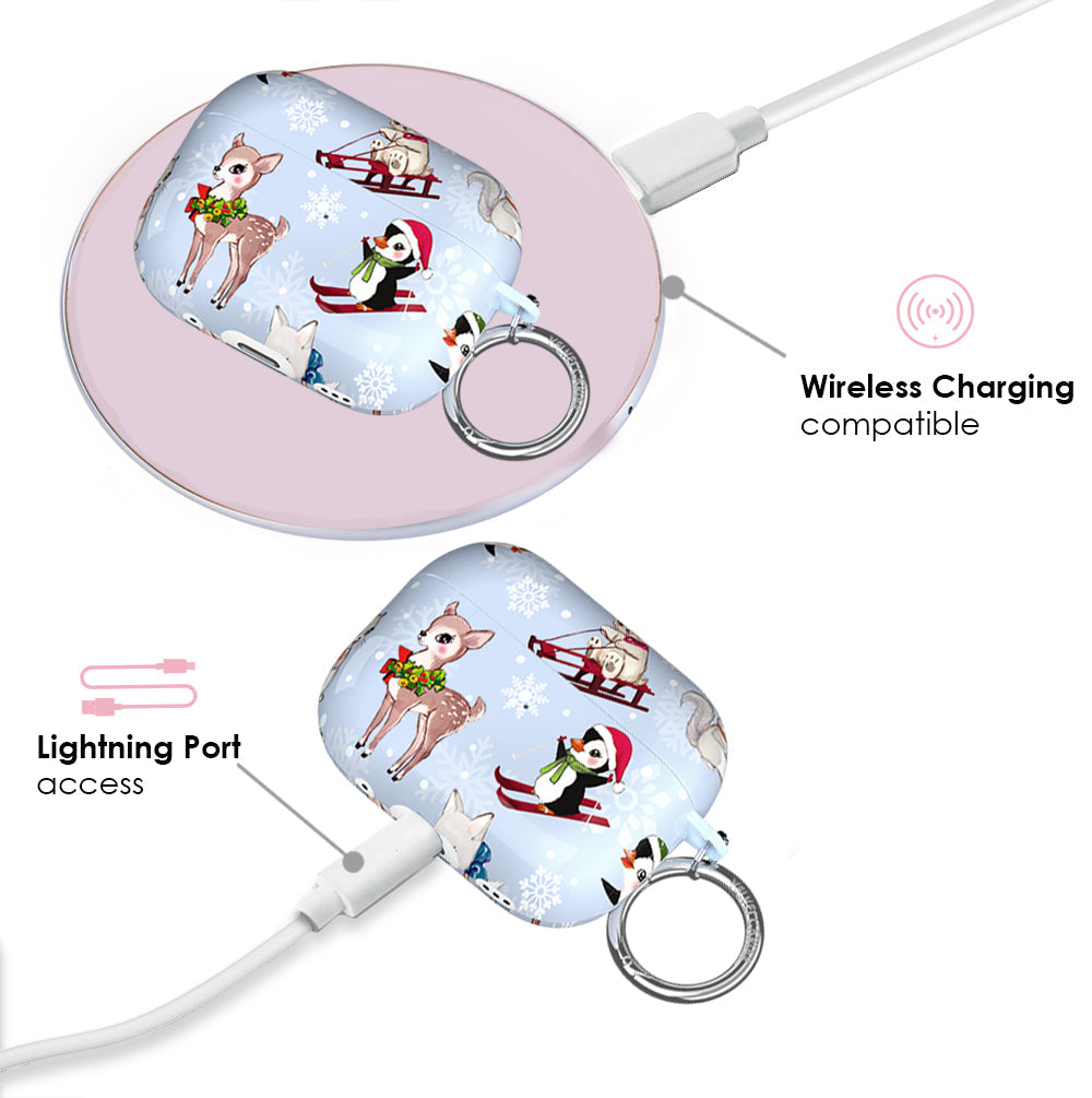 Winter Wonderland Baby Animals AirPod Case