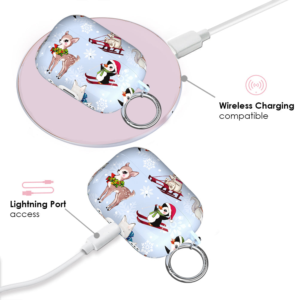 Winter Wonderland Baby Animals AirPod Case