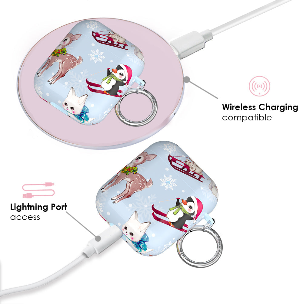 Winter Wonderland Baby Animals AirPod Case