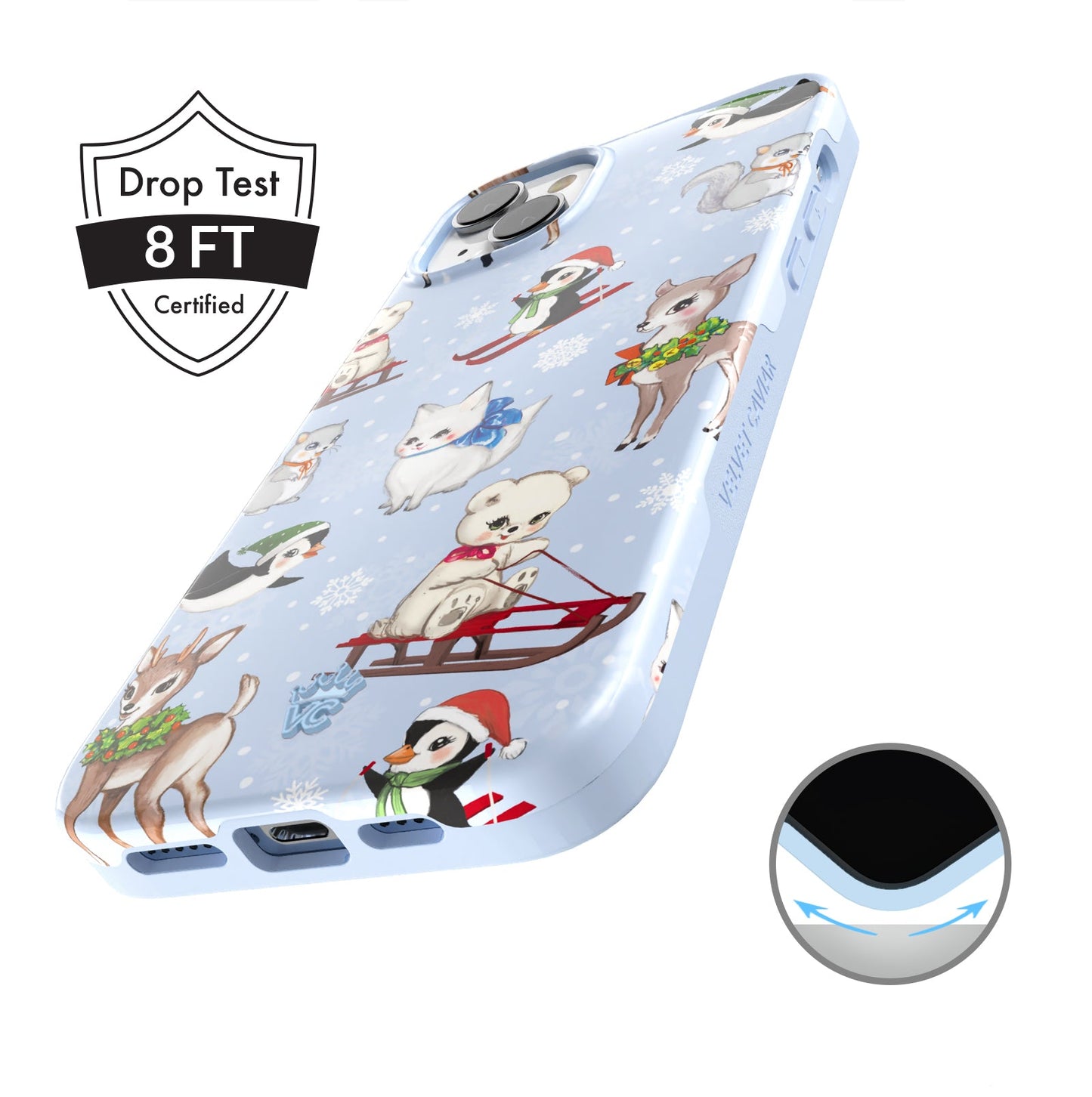 Winter Wonderland Baby Animals iPhone Case