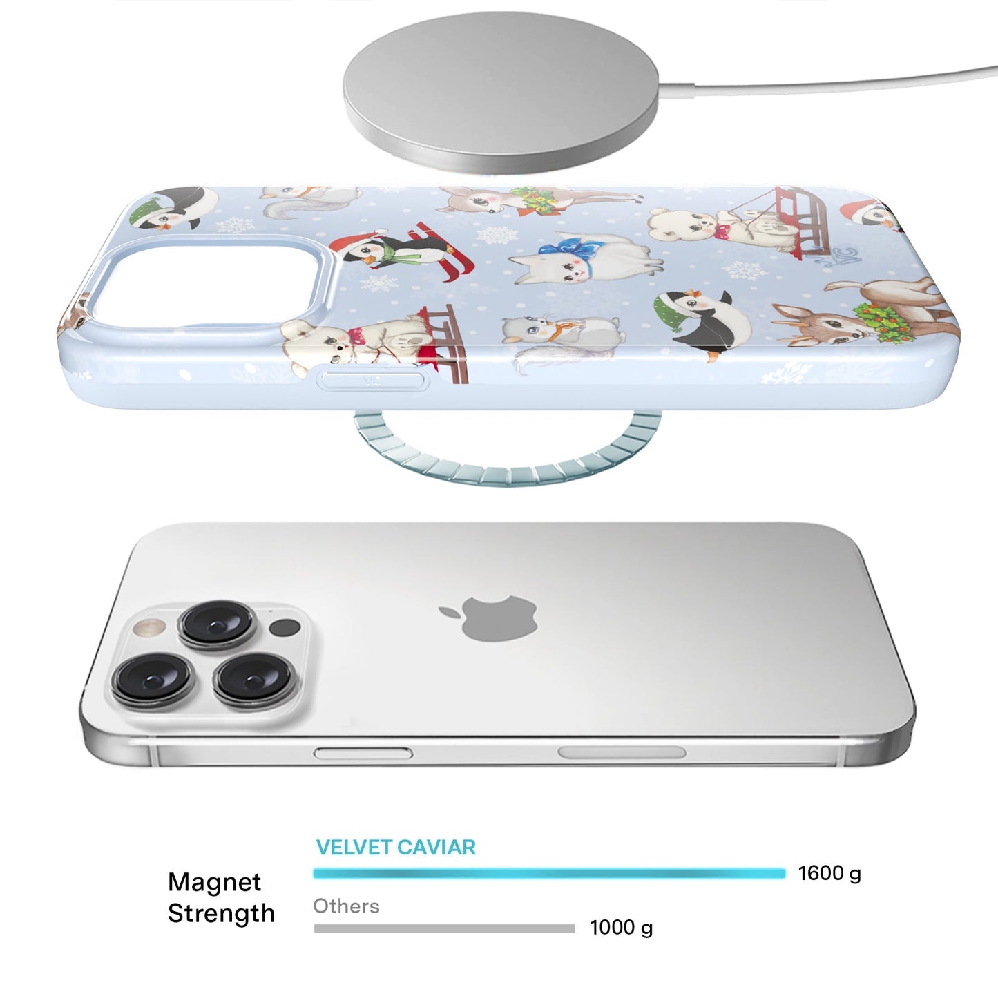 Winter Wonderland Baby Animals iPhone Case