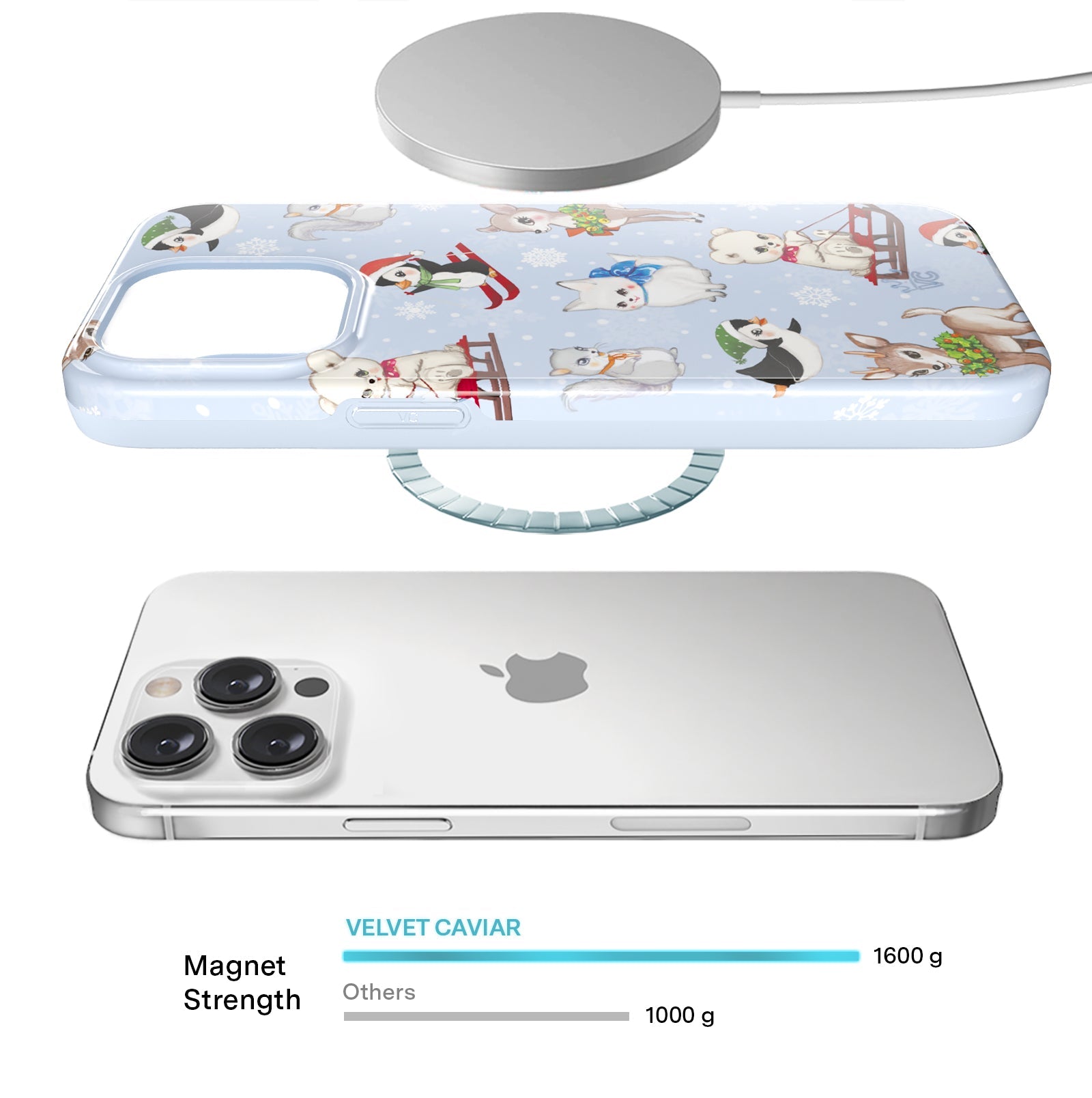 Winter Wonderland Baby Animals iPhone Case