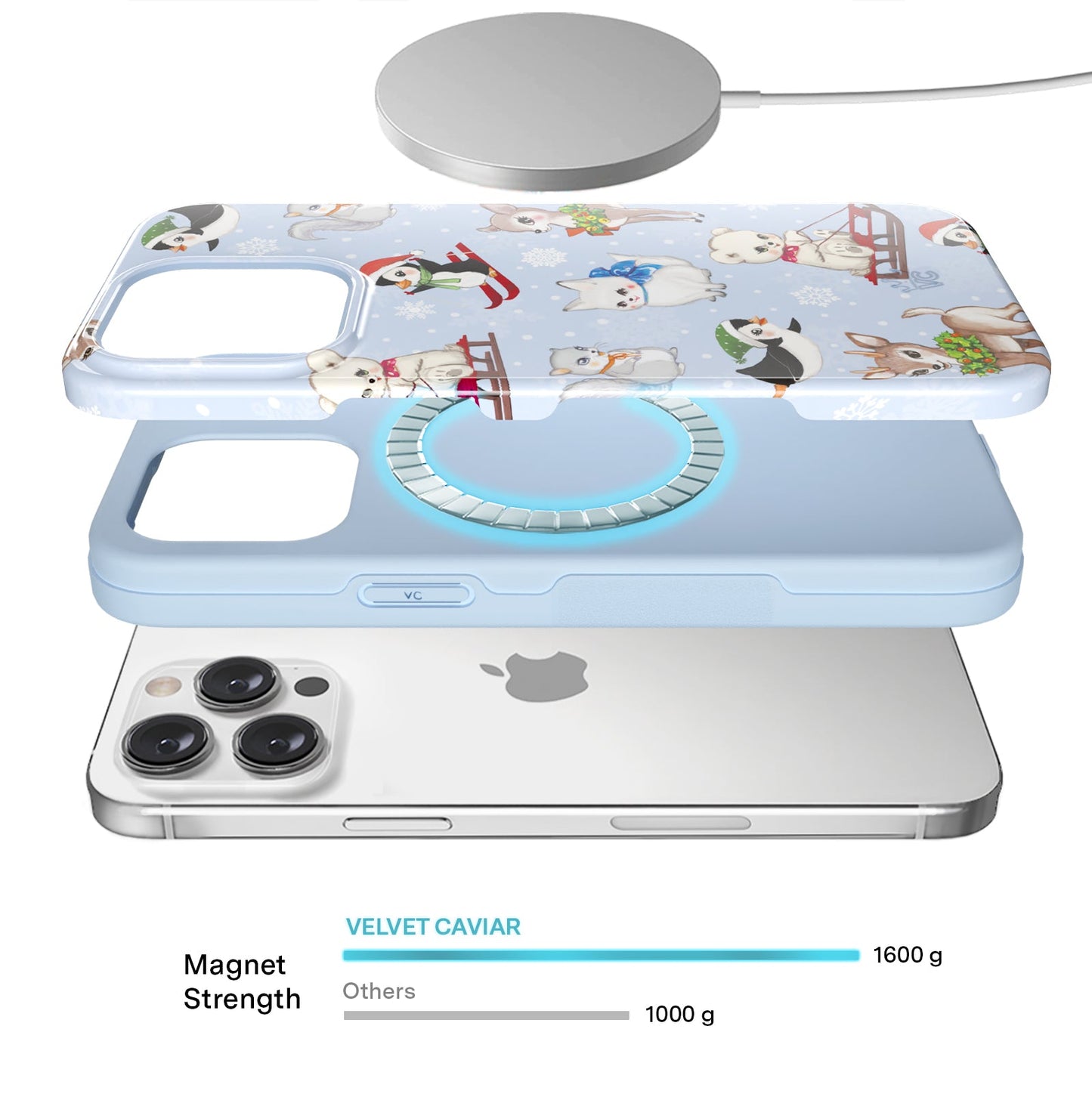 Winter Wonderland Baby Animals iPhone Case