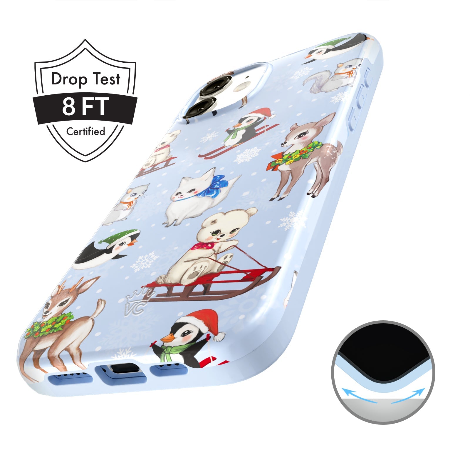 Winter Wonderland Baby Animals iPhone Case