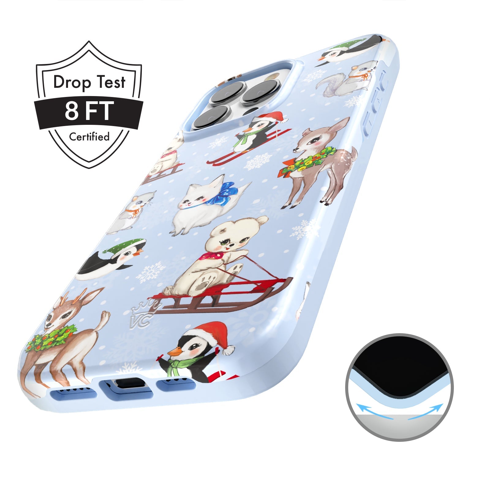 Winter Wonderland Baby Animals iPhone Case
