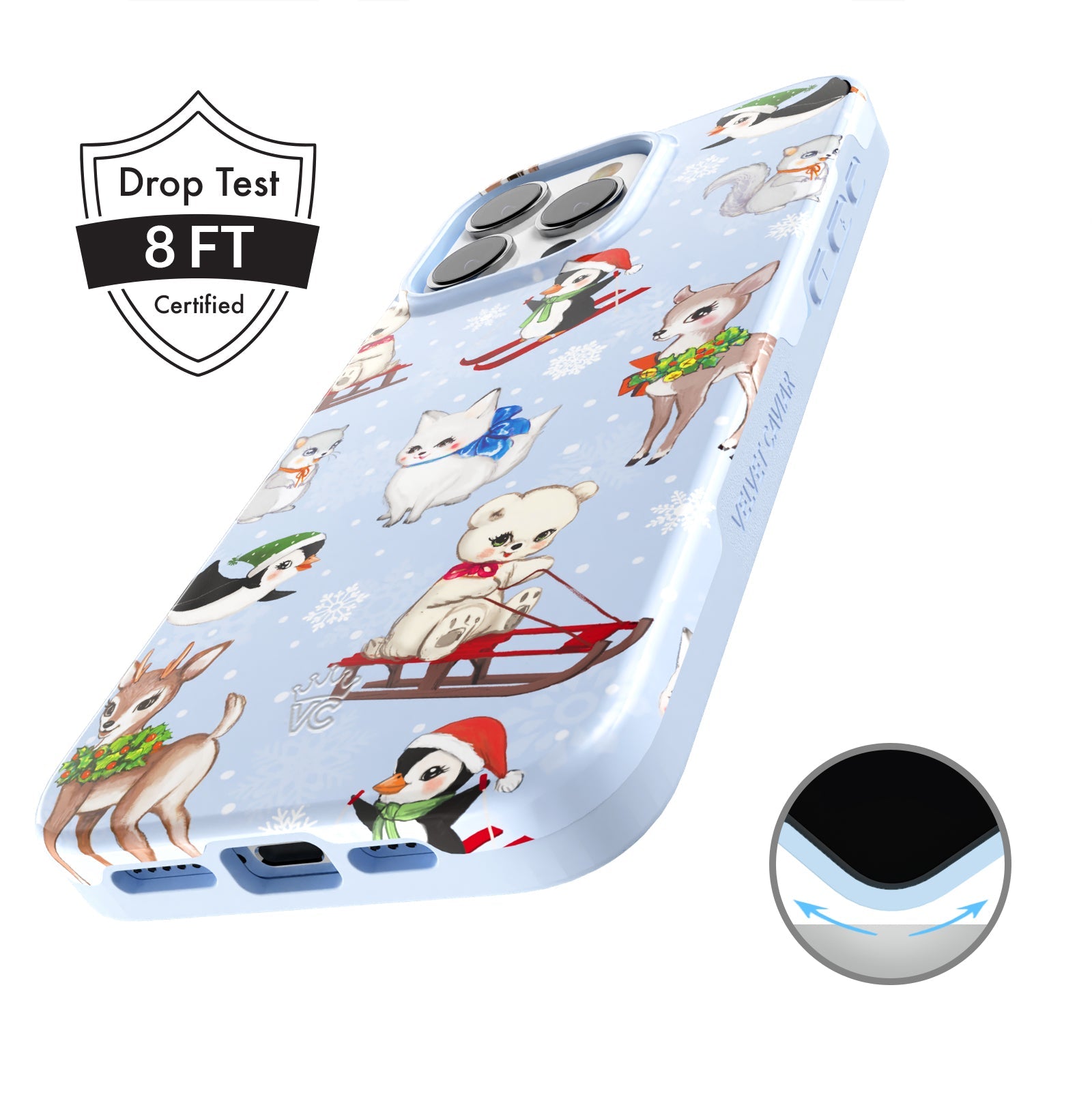 Winter Wonderland Baby Animals iPhone Case
