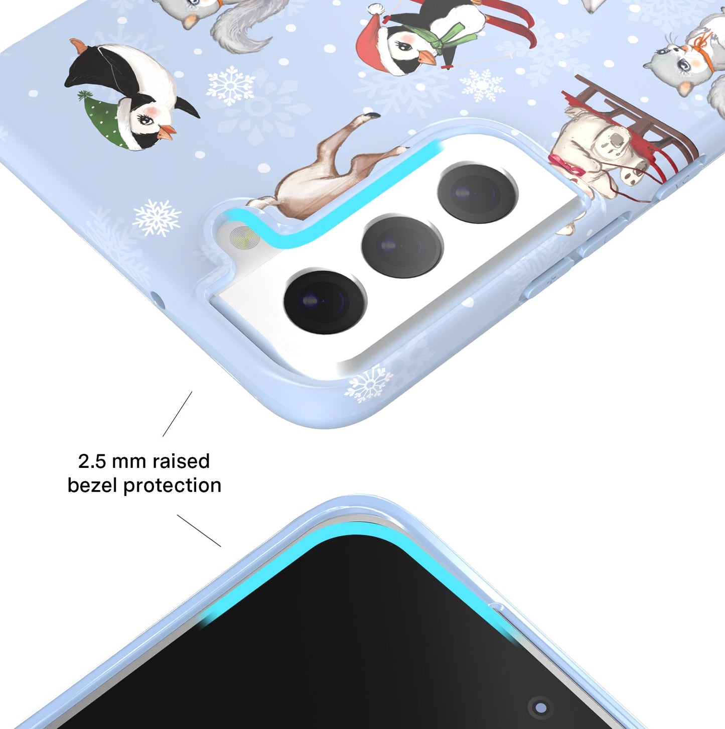 Winter Wonderland Baby Animals Samsung Case