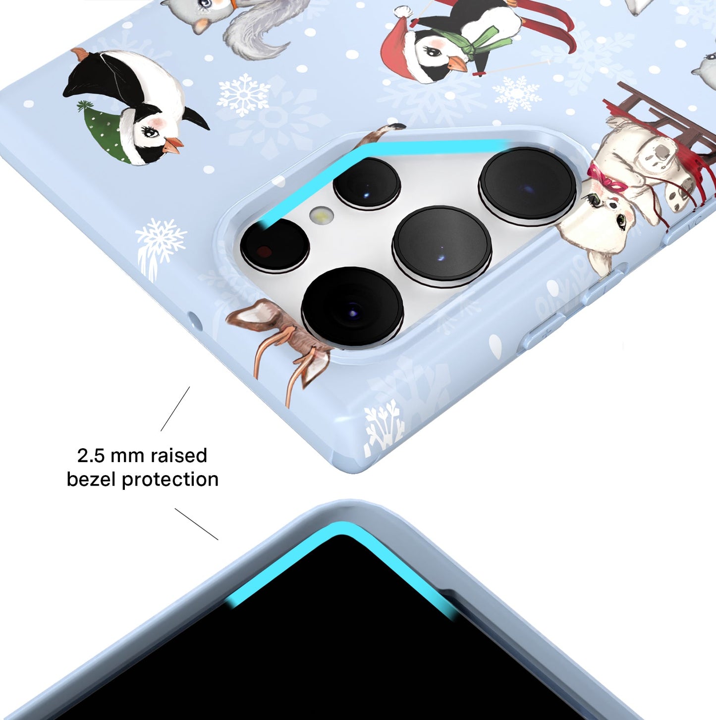 Winter Wonderland Baby Animals Samsung Case