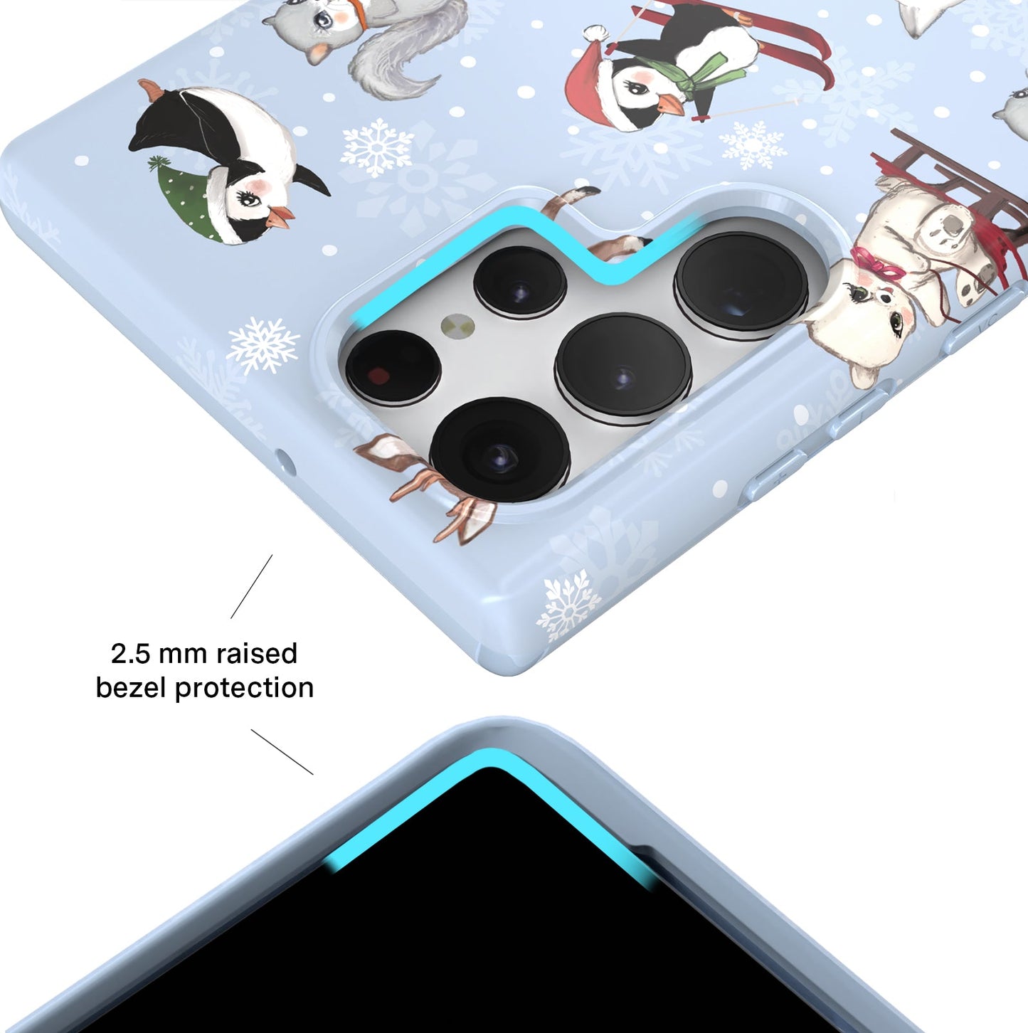 Winter Wonderland Baby Animals Samsung Case