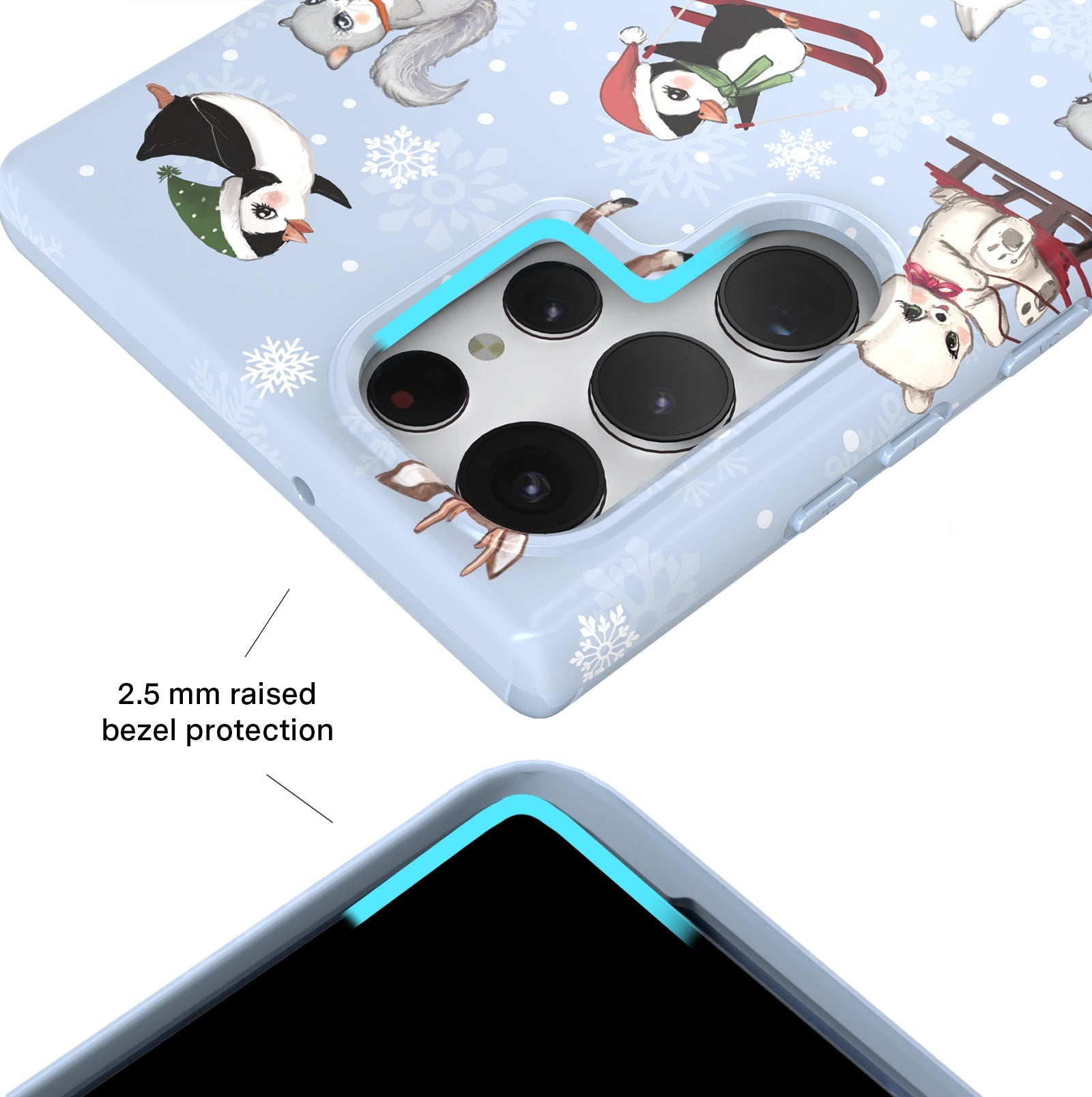 Winter Wonderland Baby Animals Samsung Case