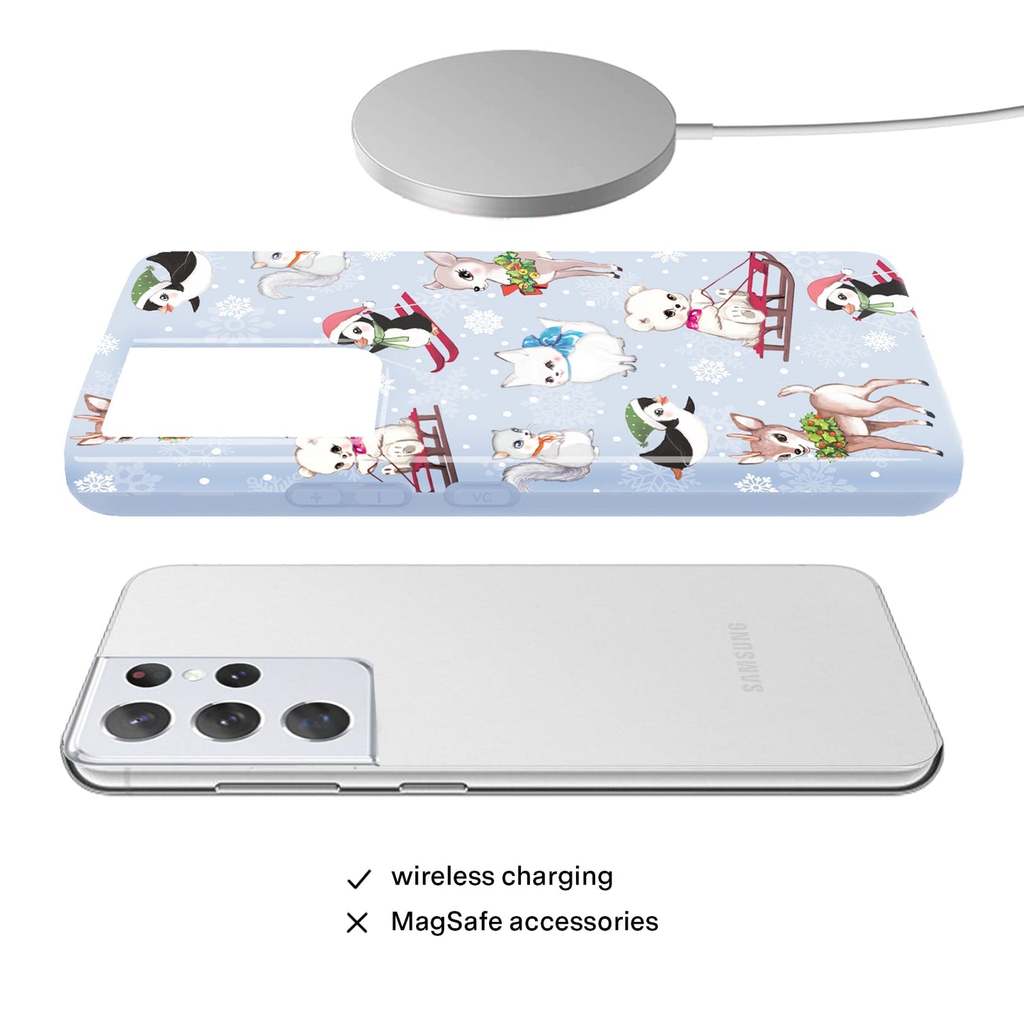 Winter Wonderland Baby Animals Samsung Case
