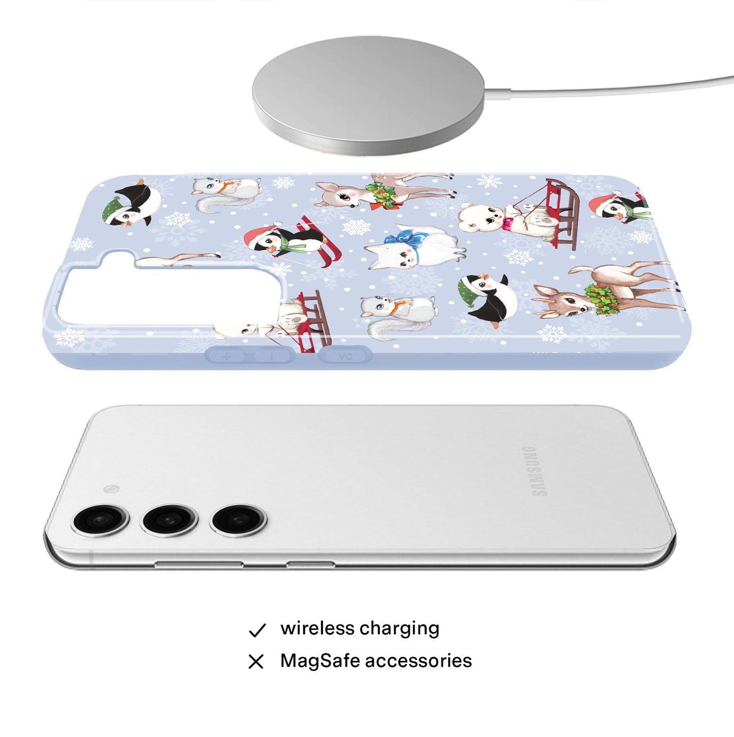 Winter Wonderland Baby Animals Samsung Case