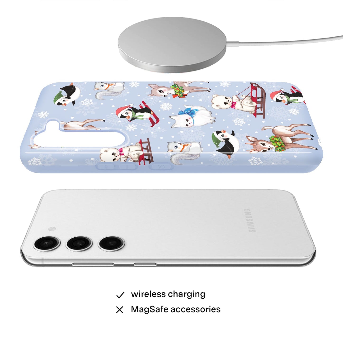 Winter Wonderland Baby Animals Samsung Case