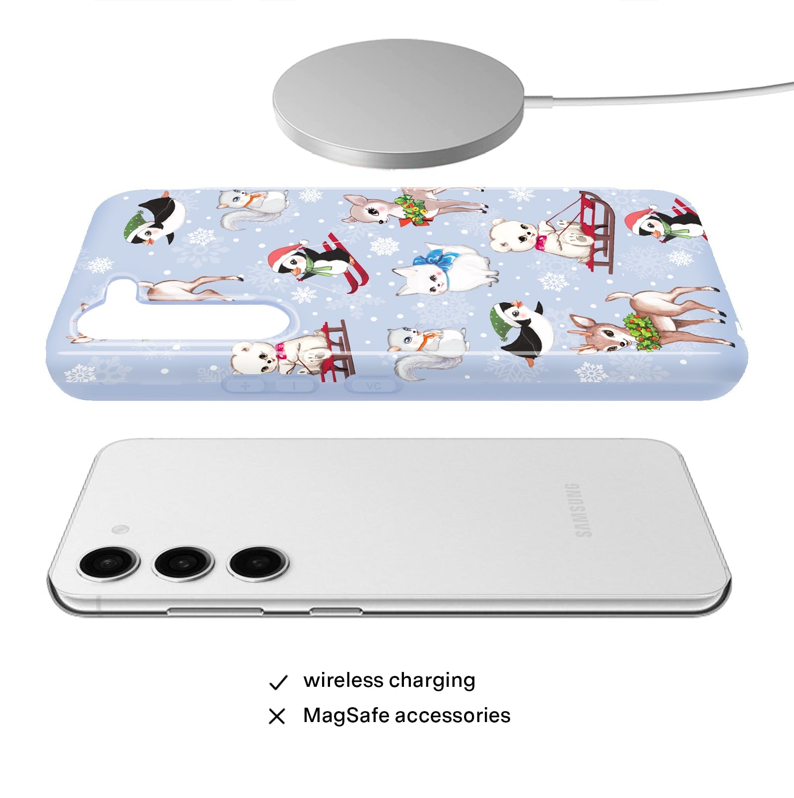 Winter Wonderland Baby Animals Samsung Case