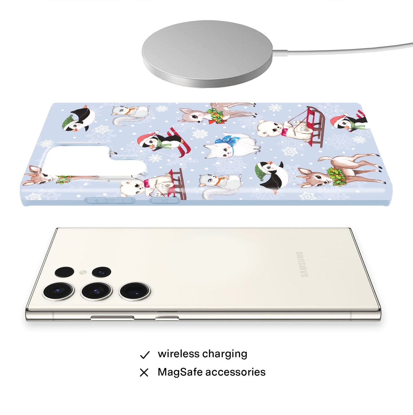 Winter Wonderland Baby Animals Samsung Case