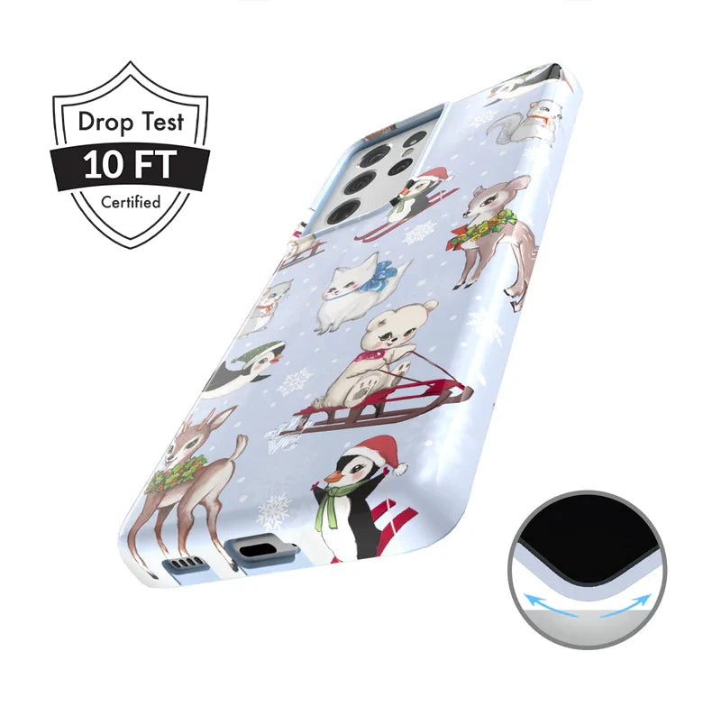 Winter Wonderland Baby Animals Samsung Case